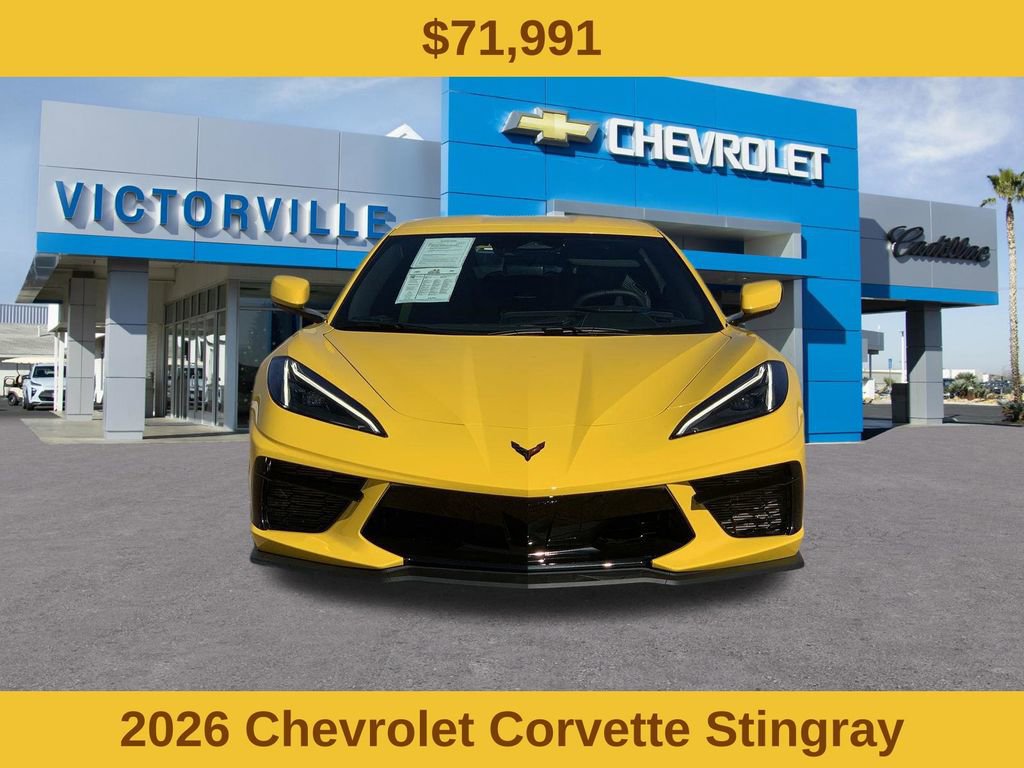 Used 2026 Chevrolet Corvette Stingray Coupe w/ Z51 Performance Package RWD image 2