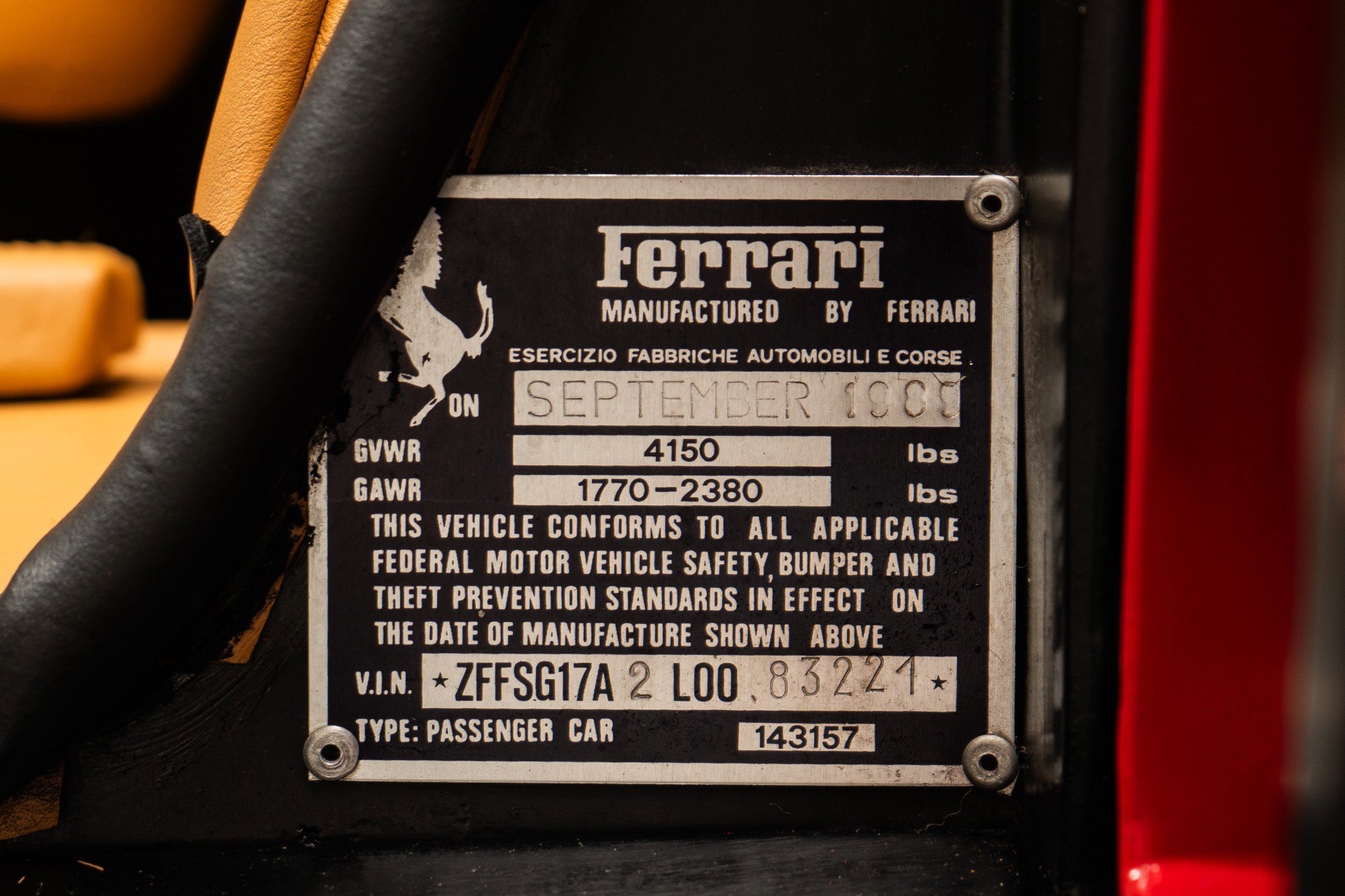 Used 1990 Ferrari Testarossa image 20