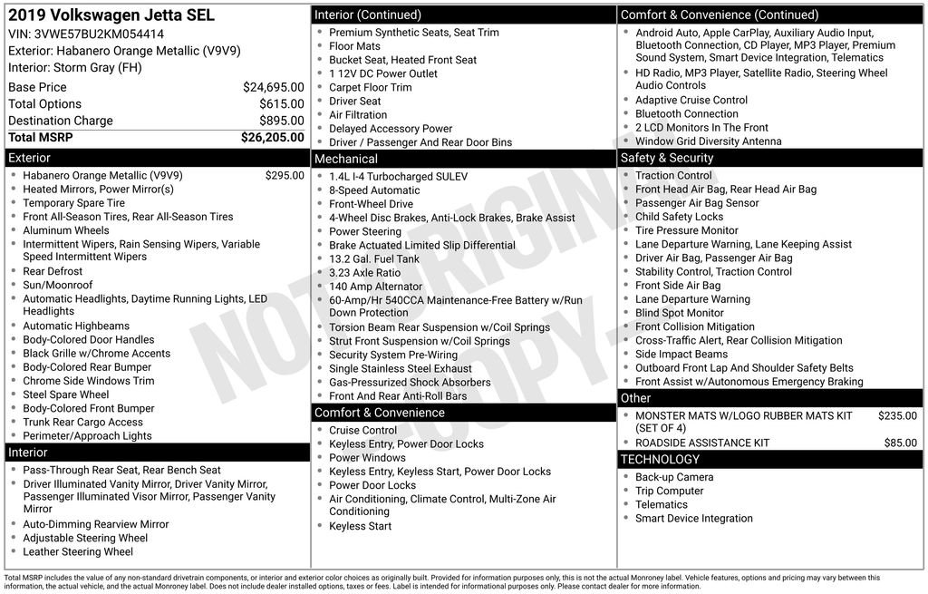 Used 2019 Volkswagen Jetta SEL image 5