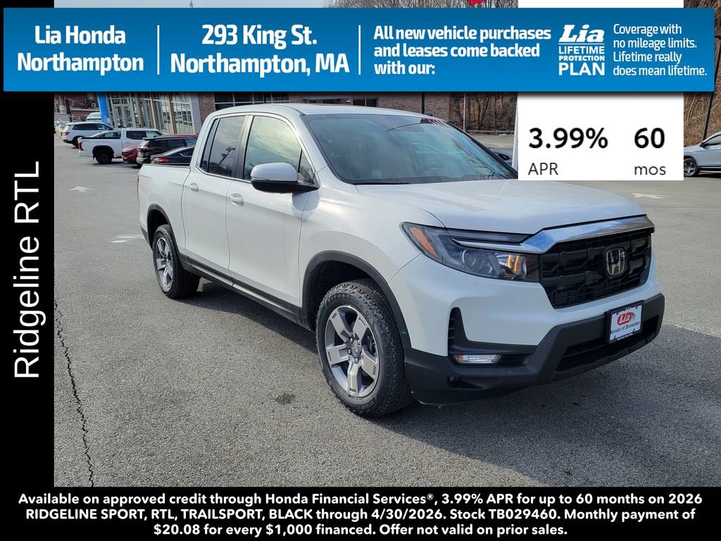 New 2026 Honda Ridgeline RTL