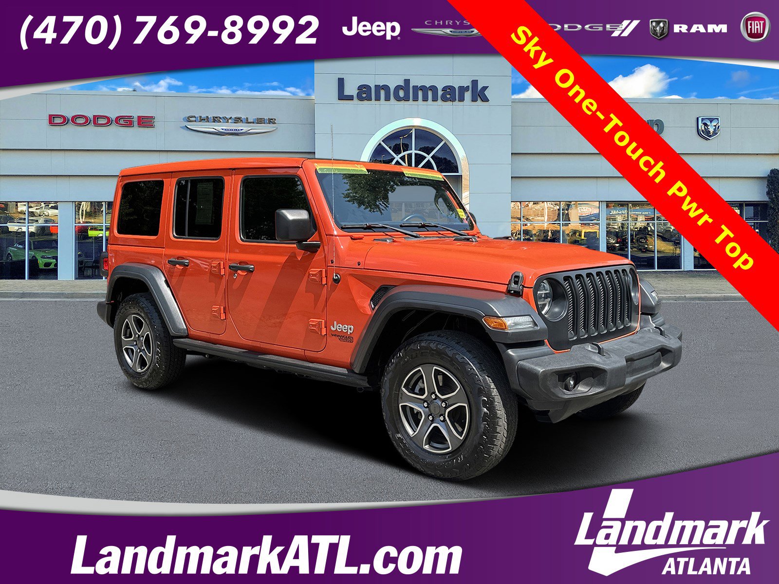 Used 2020 Jeep Wrangler Unlimited Sport S w/ Sun And Sound Package