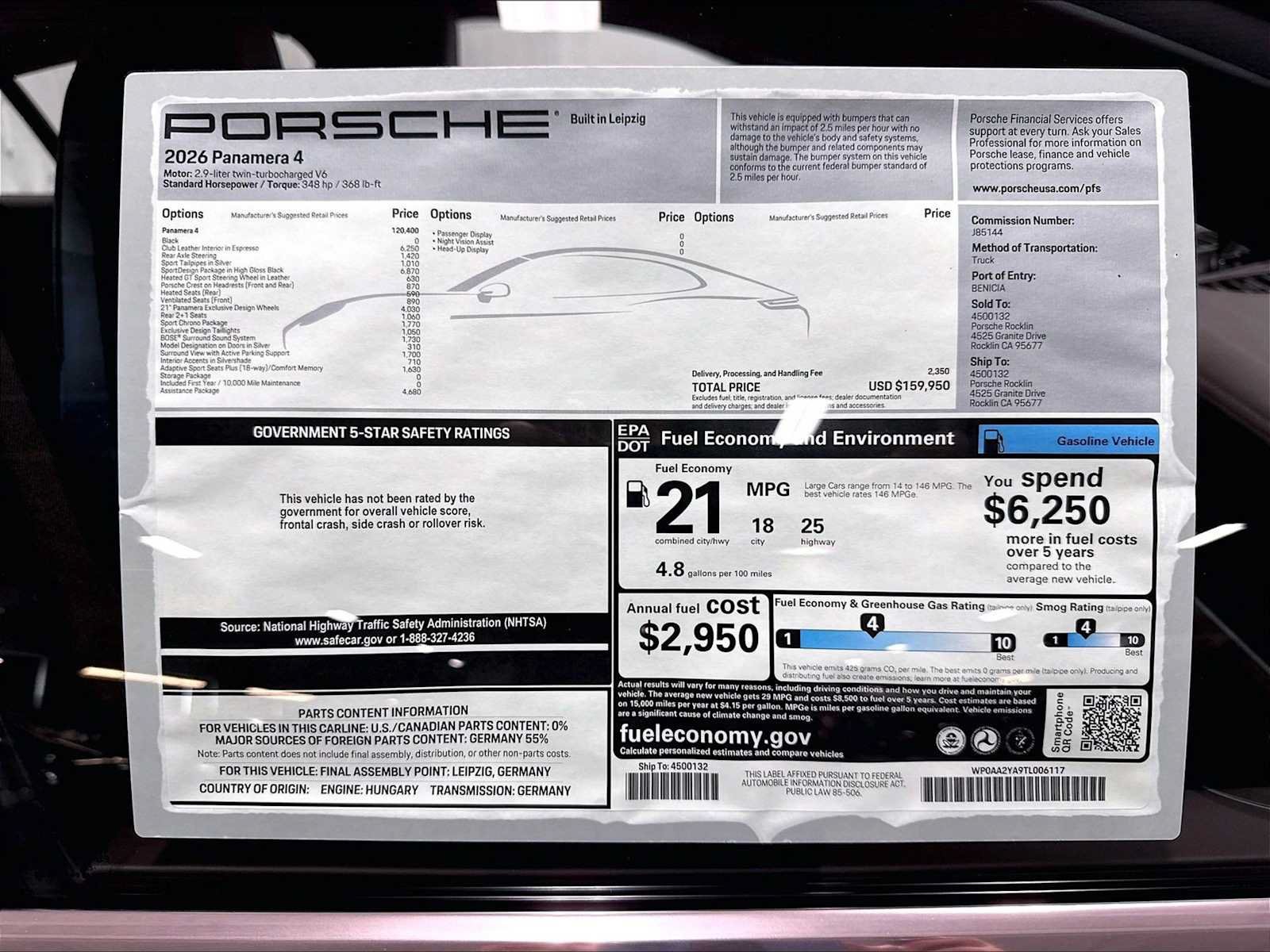 New 2026 Porsche Panamera 4 AWD/4WD image 30