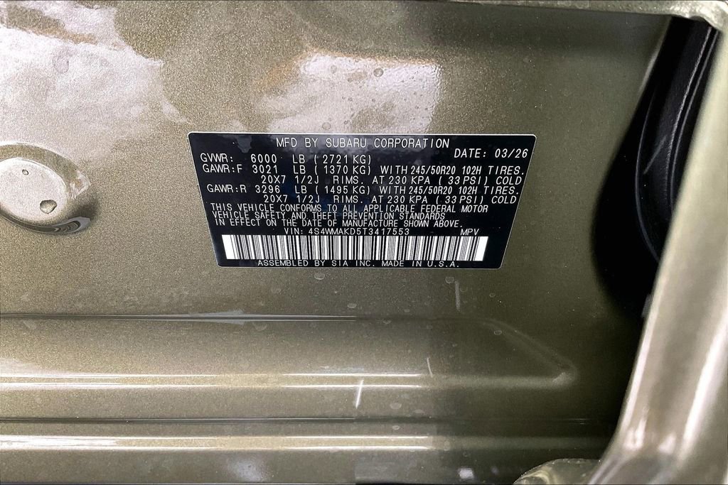 New 2026 Subaru Ascent Touring image 17