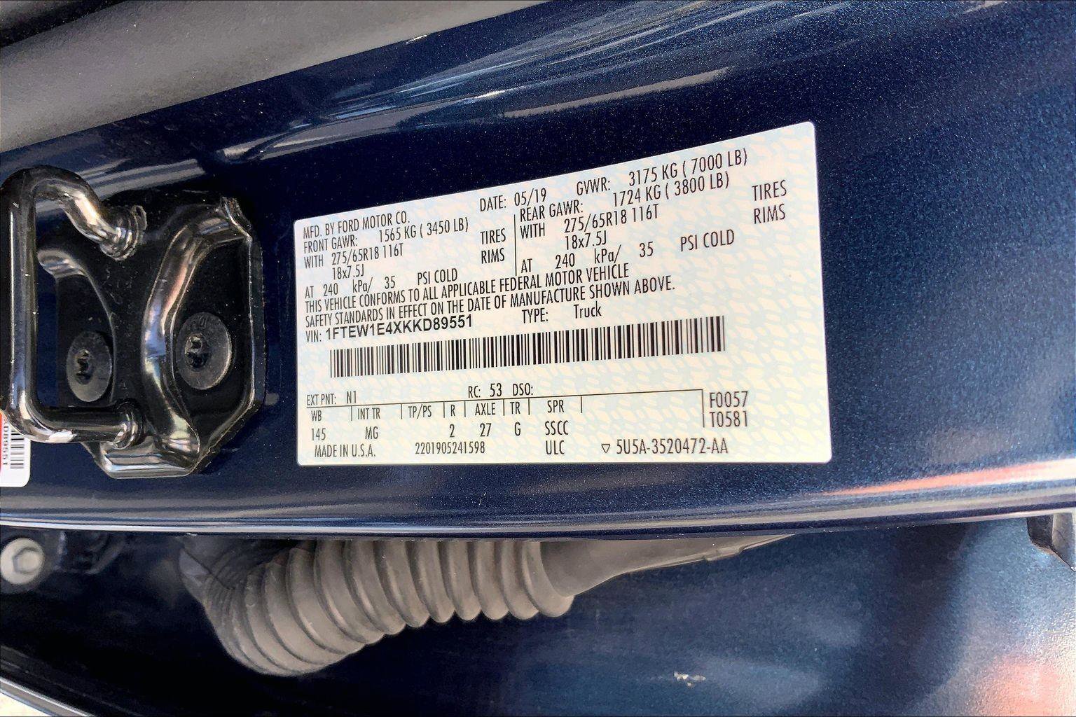 Used 2019 Ford F150 XLT w/ Equipment Group 302A Luxury image 28