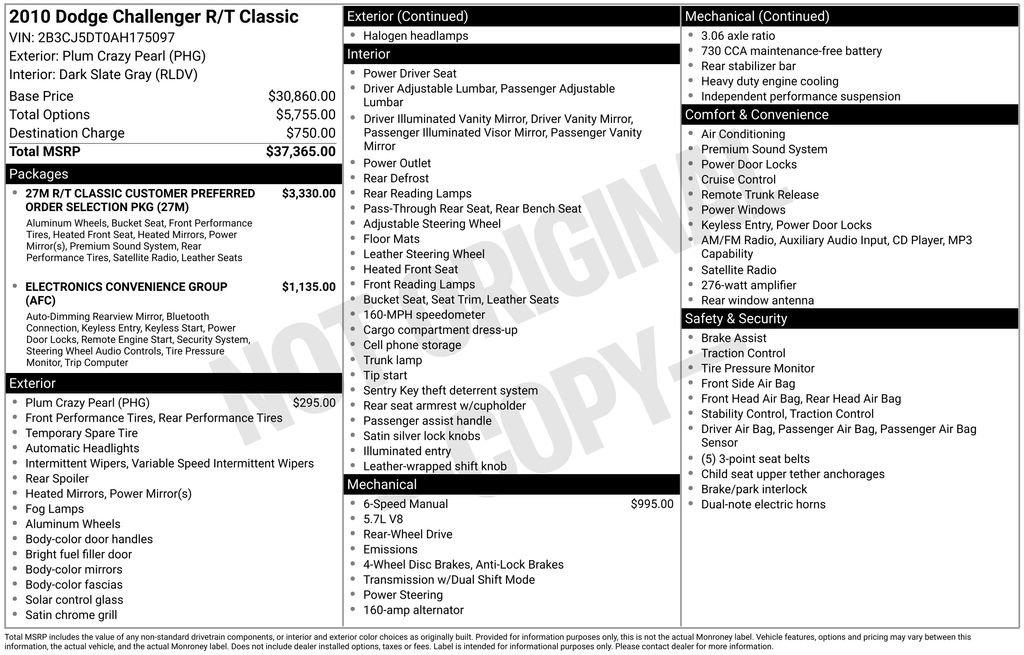 Used 2010 Dodge Challenger R/T image 9