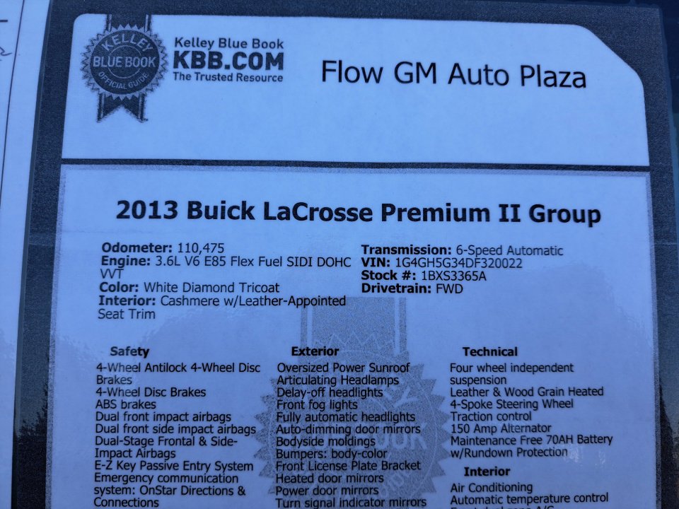 Used 2013 Buick LaCrosse Premium FWD image 35