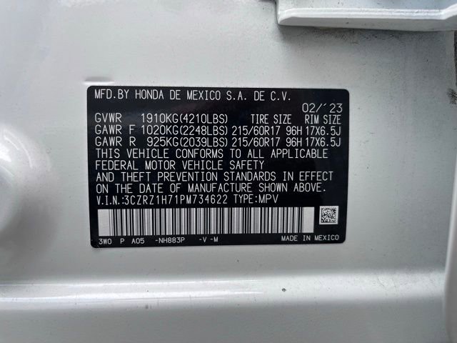 Used 2023 Honda HR-V EX-L image 11