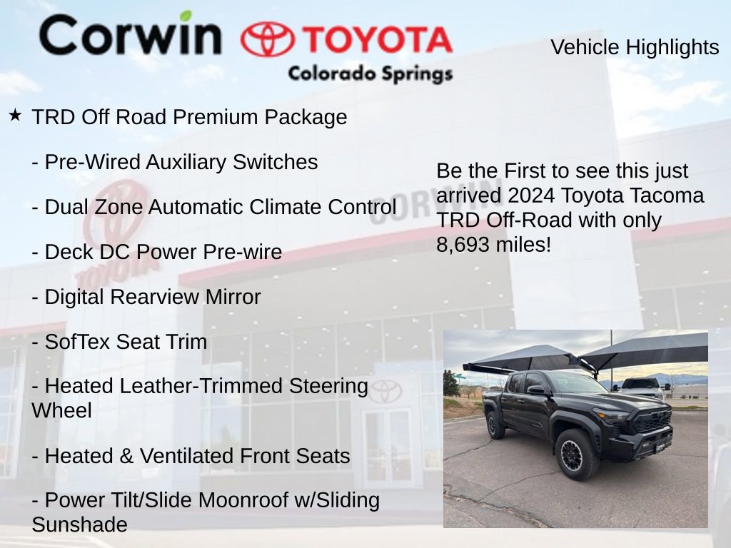 Used 2024 Toyota Tacoma TRD Off-Road w/ TRD Off Road Premium Package image 4