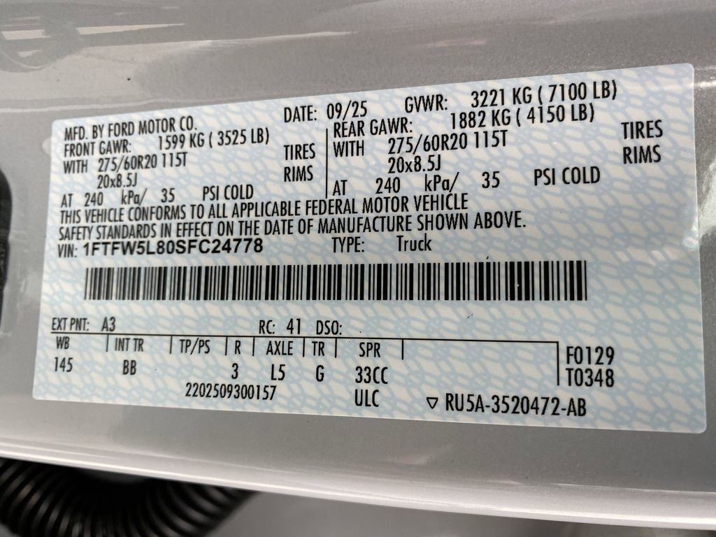New 2025 Ford F150 Lariat image 55
