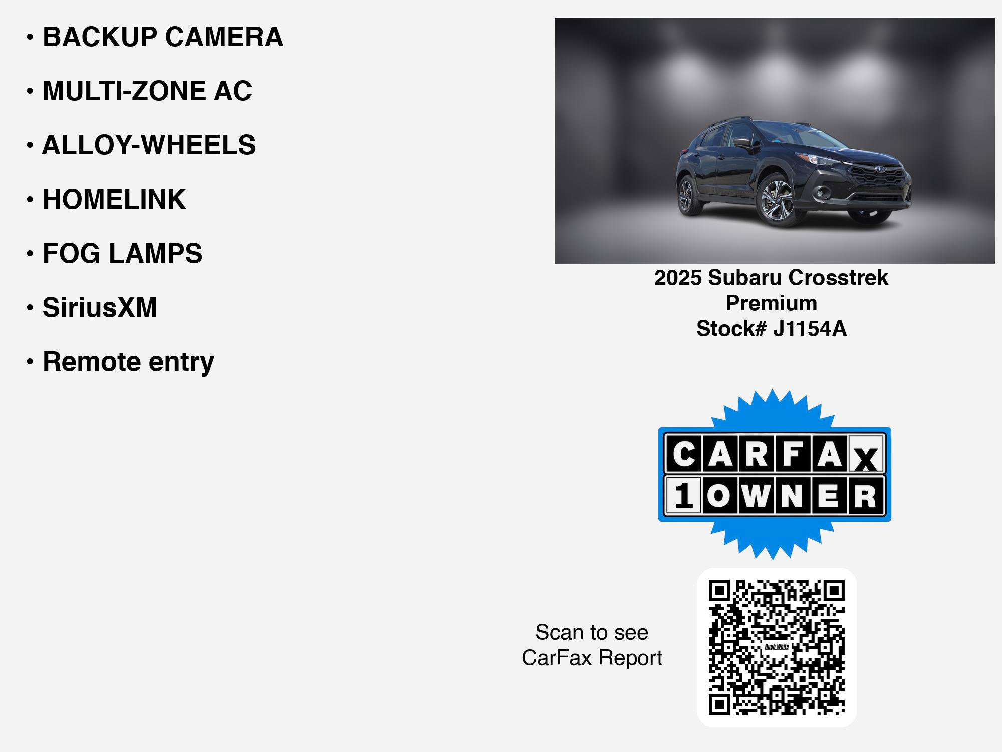 Used 2025 Subaru Crosstrek 2.5i Premium AWD/4WD image 7