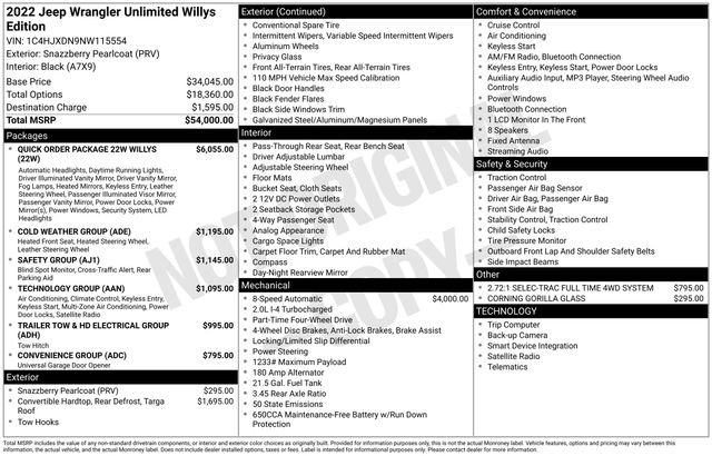 Used 2022 Jeep Wrangler Unlimited Sport