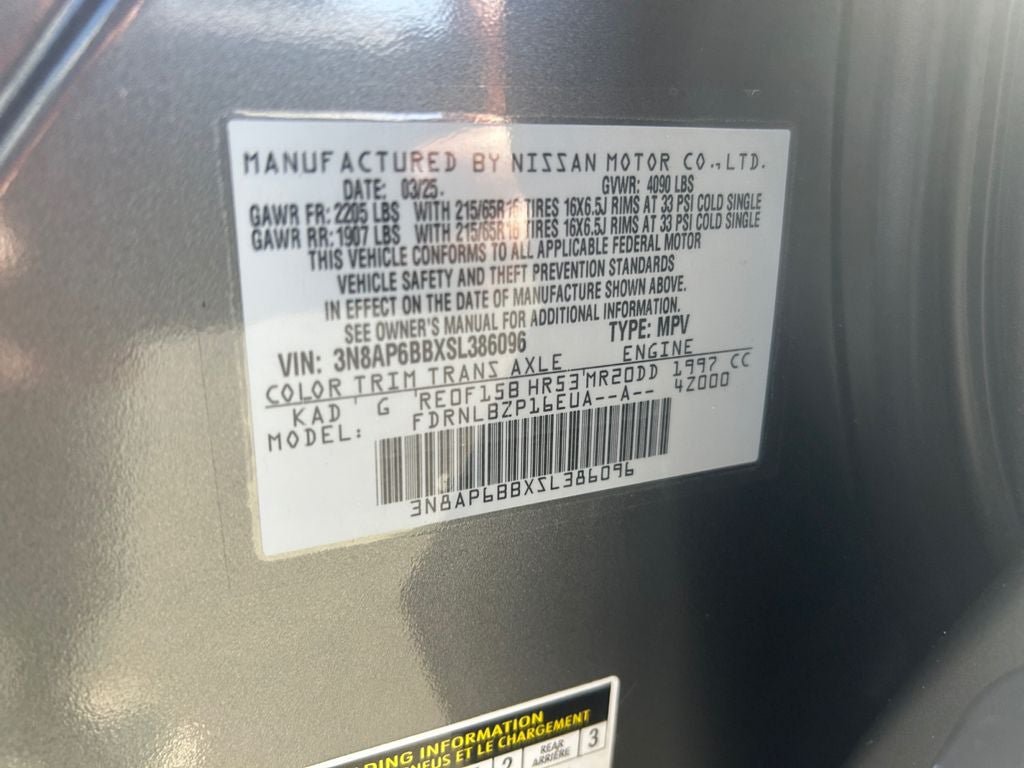 Used 2025 Nissan Kicks S AWD/4WD image 36