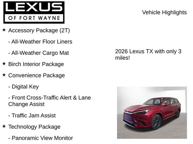 New 2026 Lexus TX 350 AWD image 8