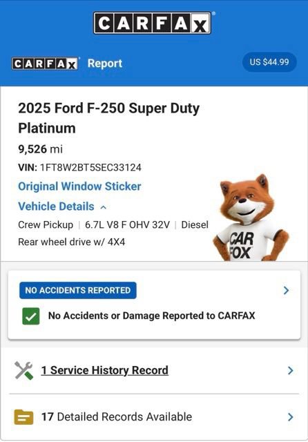 Used 2025 Ford F250 Platinum AWD/4WD image 4