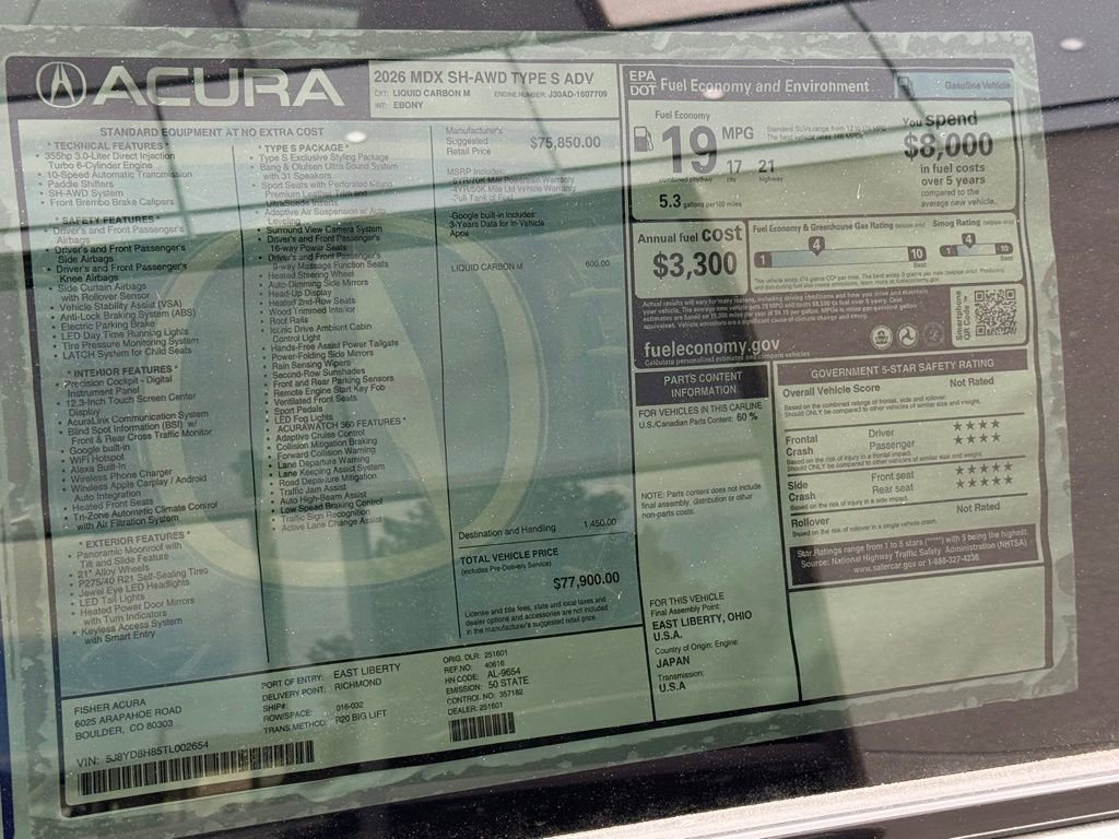 New 2026 Acura MDX Type S image 26