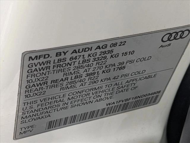 Used 2022 Audi Q8 Prestige w/ Prestige Package image 25