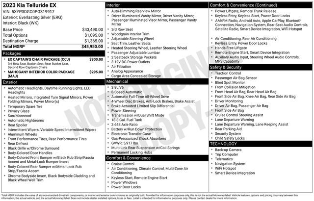 Used 2023 Kia Telluride EX w/ EX Captain's Chair Package image 11