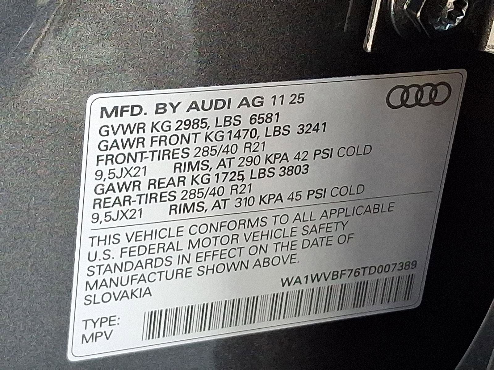 Used 2026 Audi Q7 3.0T Prestige w/ Prestige Package AWD/4WD image 27