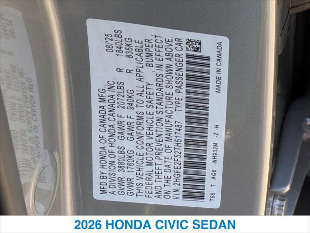 New 2026 Honda Civic Sport image 26