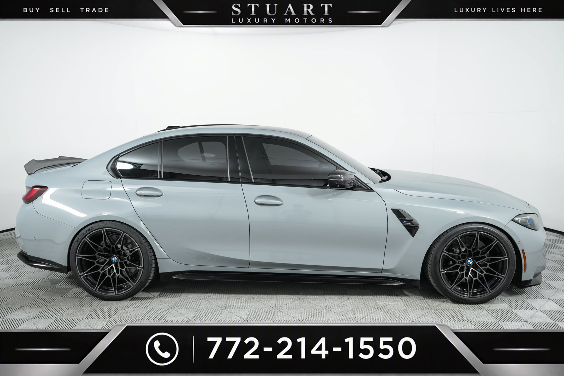 Used 2024 BMW M3 Competition w/ M Carbon Exterior Package AWD/4WD image 77
