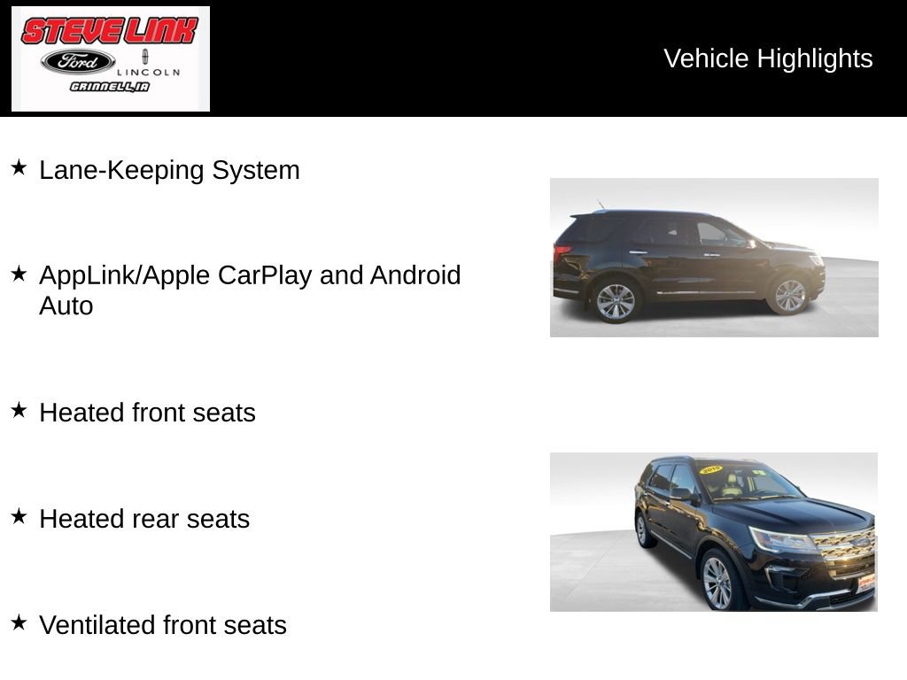 Used 2019 Ford Explorer Limited w/ Ford Safe & Smart Package AWD/4WD image 22