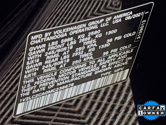 Used 2021 Volkswagen Atlas Cross Sport SE image 32