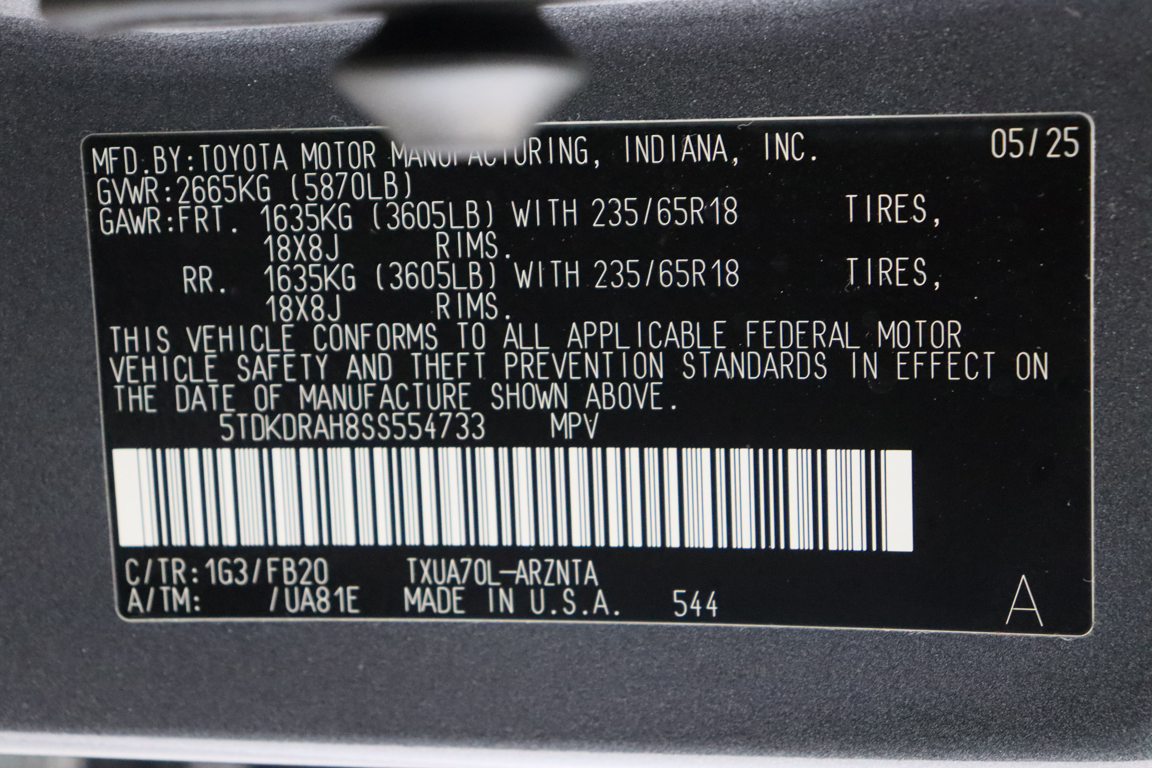 Used 2025 Toyota Highlander LE FWD image 43