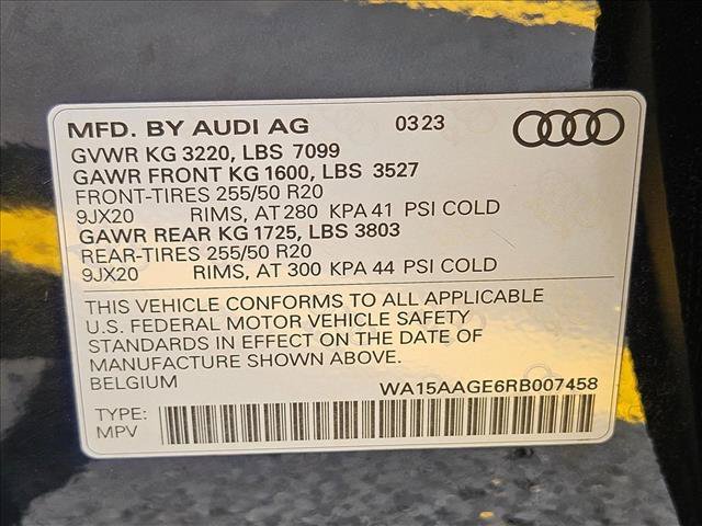 Certified 2024 Audi Q8 e-tron Premium Plus w/ Premium Plus Package AWD/4WD image 29