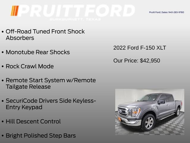 Used 2022 Ford F150 XLT w/ Equipment Group 302A High AWD/4WD image 37
