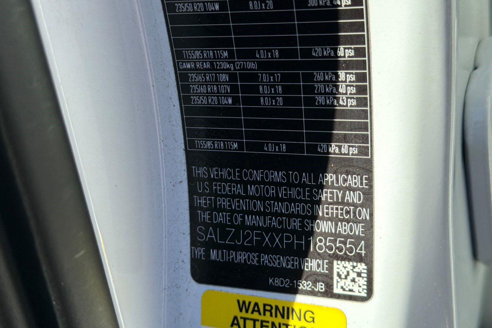 Certified 2023 Land Rover Range Rover Evoque S AWD/4WD image 29
