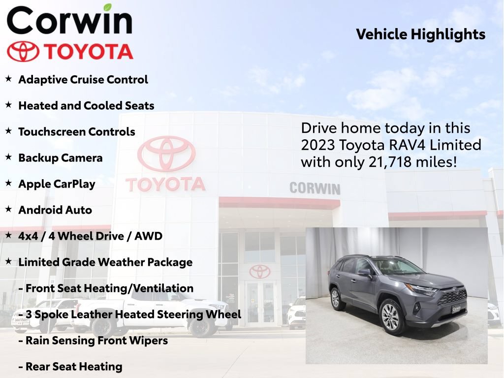 Certified 2023 Toyota RAV4 Limited w/ Limited Grade Weather Package AWD/4WD image 6