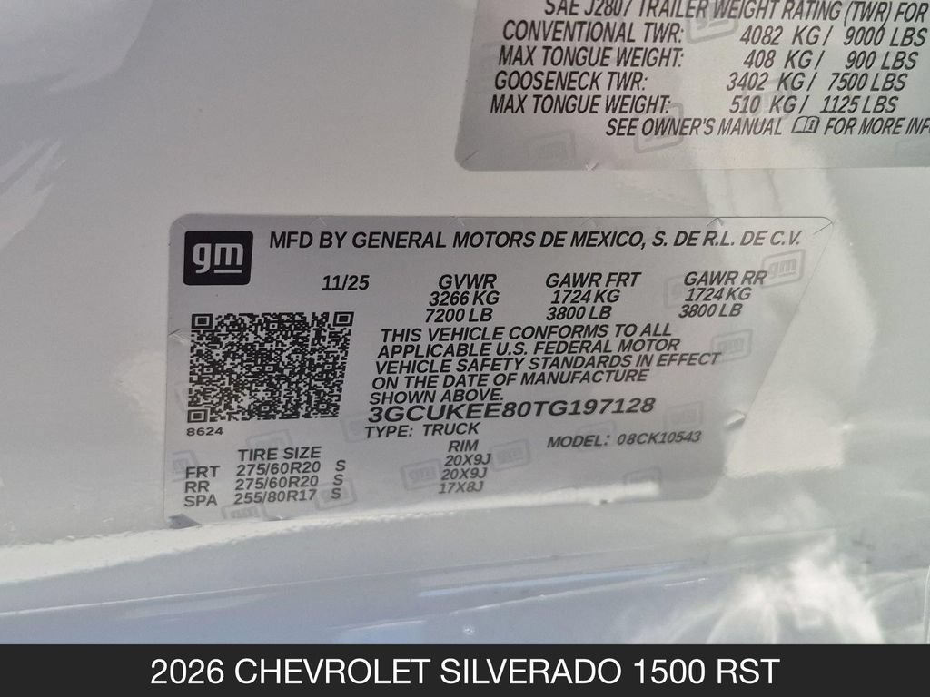 Used 2026 Chevrolet Silverado 1500 RST w/ RST All Star Premium Package AWD/4WD image 26