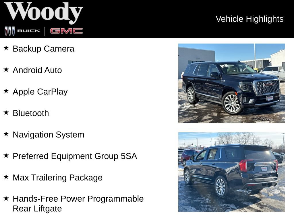 Used 2022 GMC Yukon Denali w/ Max Trailering Package image 3