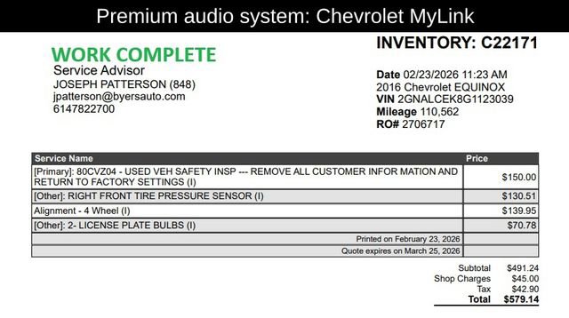 Used 2016 Chevrolet Equinox LT w/ Convenience Package image 9