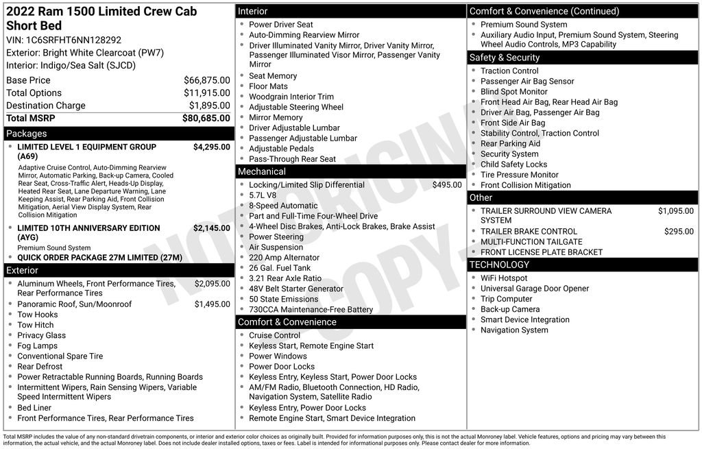 Used 2022 RAM 1500 Limited image 15