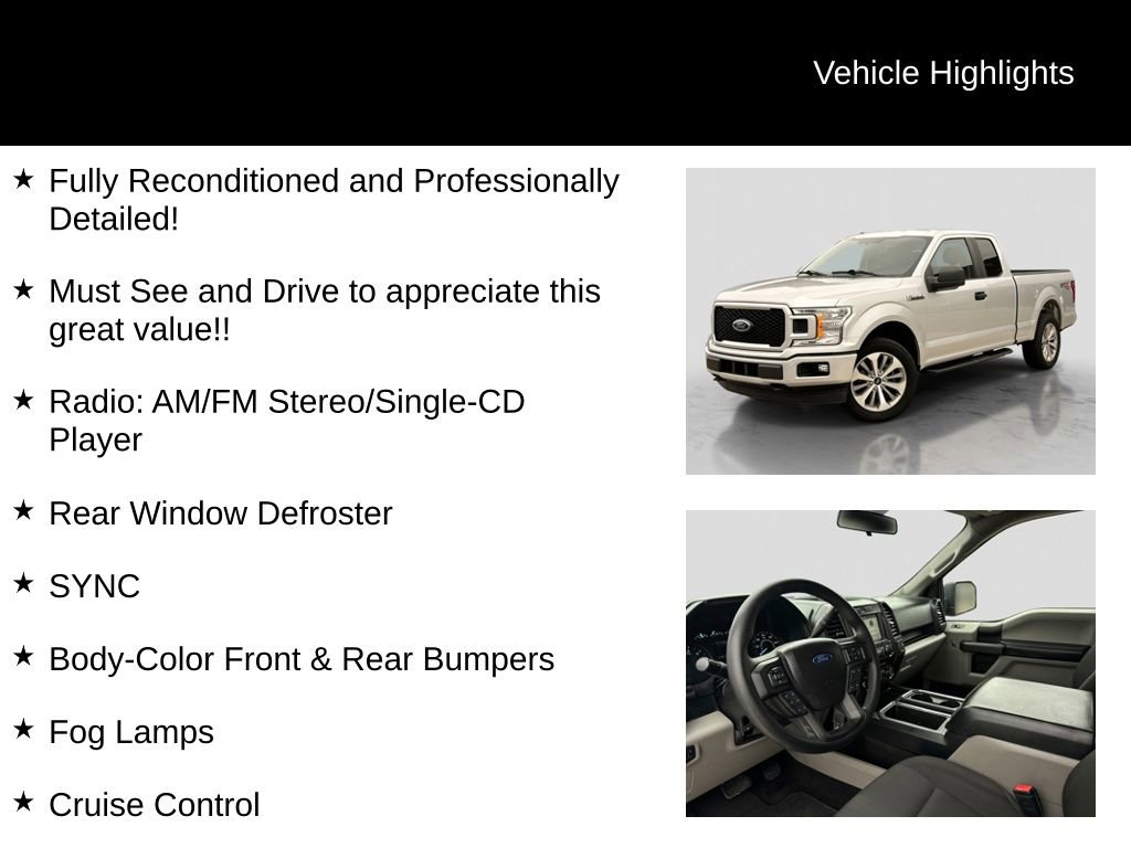 Certified 2018 Ford F150 XL w/ Equipment Group 101A Mid AWD/4WD image 23