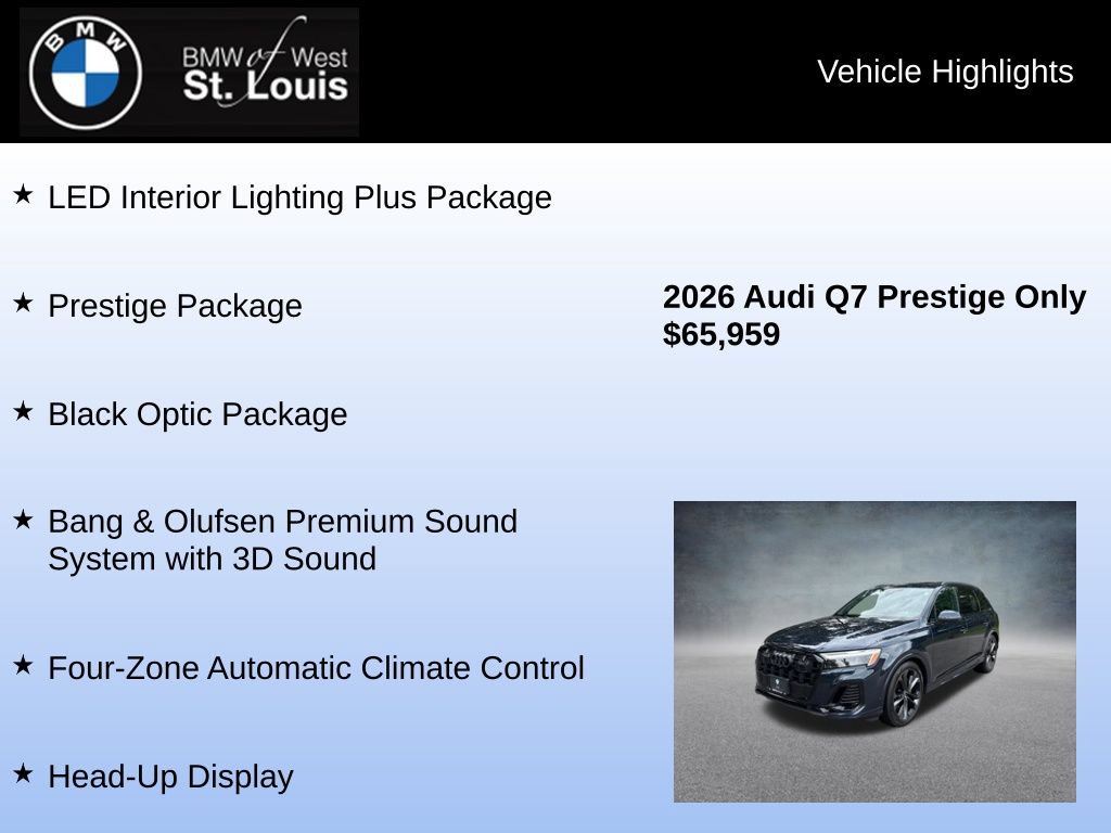 Used 2026 Audi Q7 3.0T Prestige AWD/4WD image 7