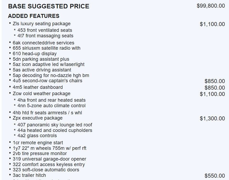 Used 2022 BMW X7 M50i w/ Executive Package AWD/4WD image 33