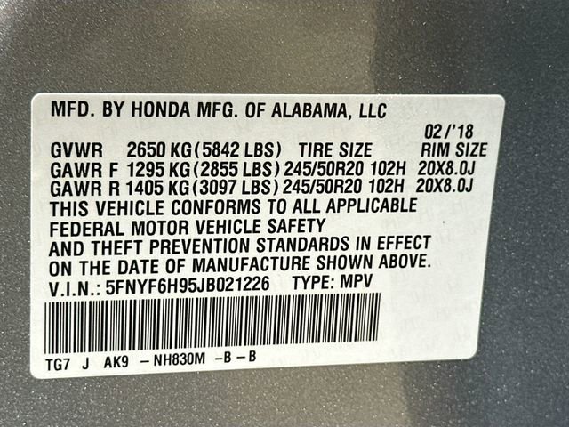 Used 2018 Honda Pilot Touring image 31