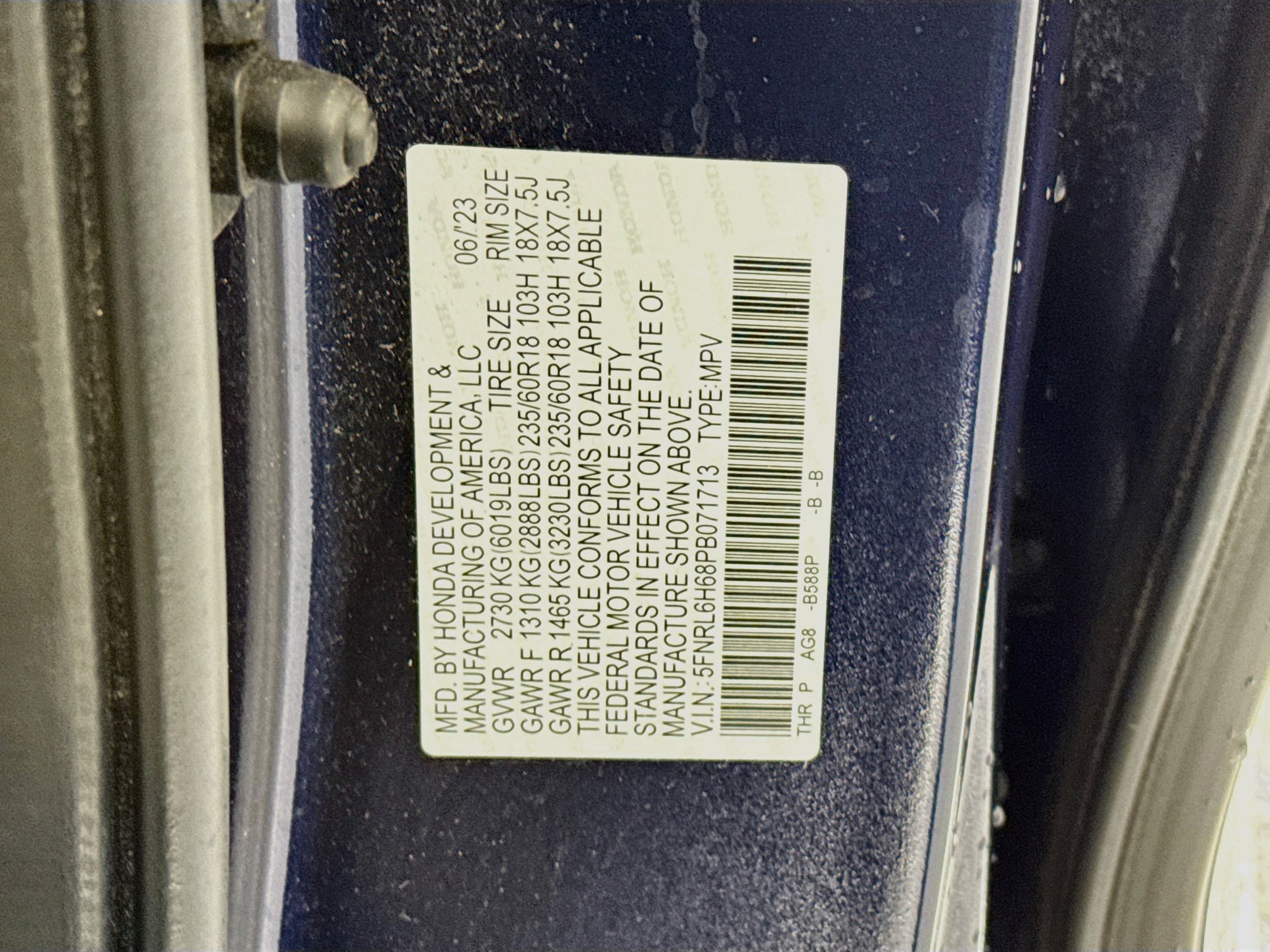 Certified 2023 Honda Odyssey EX-L image 33