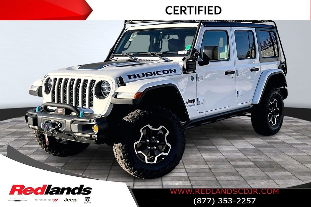 Used 2021 Jeep Wrangler Unlimited Rubicon 4xe w/ Steel Bumper Group image 1