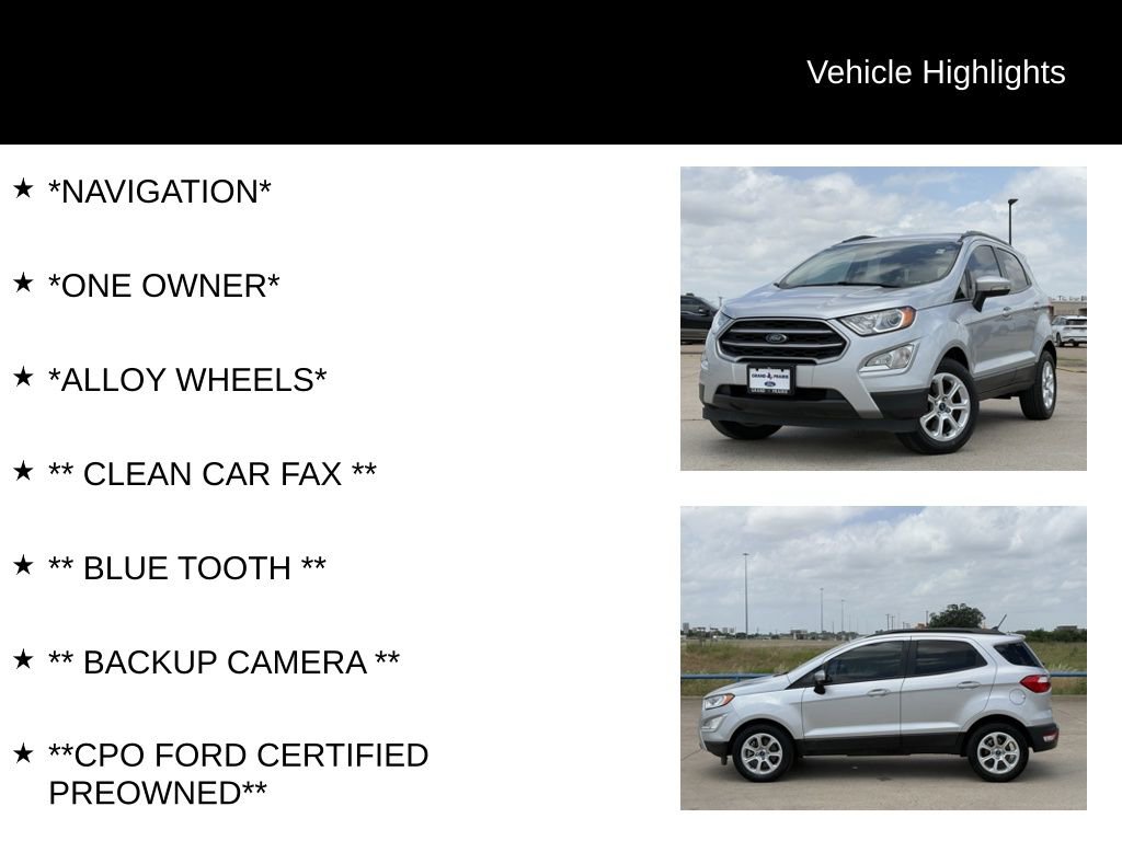 Used 2021 Ford EcoSport SE FWD image 4
