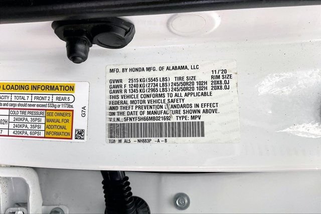 Used 2021 Honda Pilot Touring image 34
