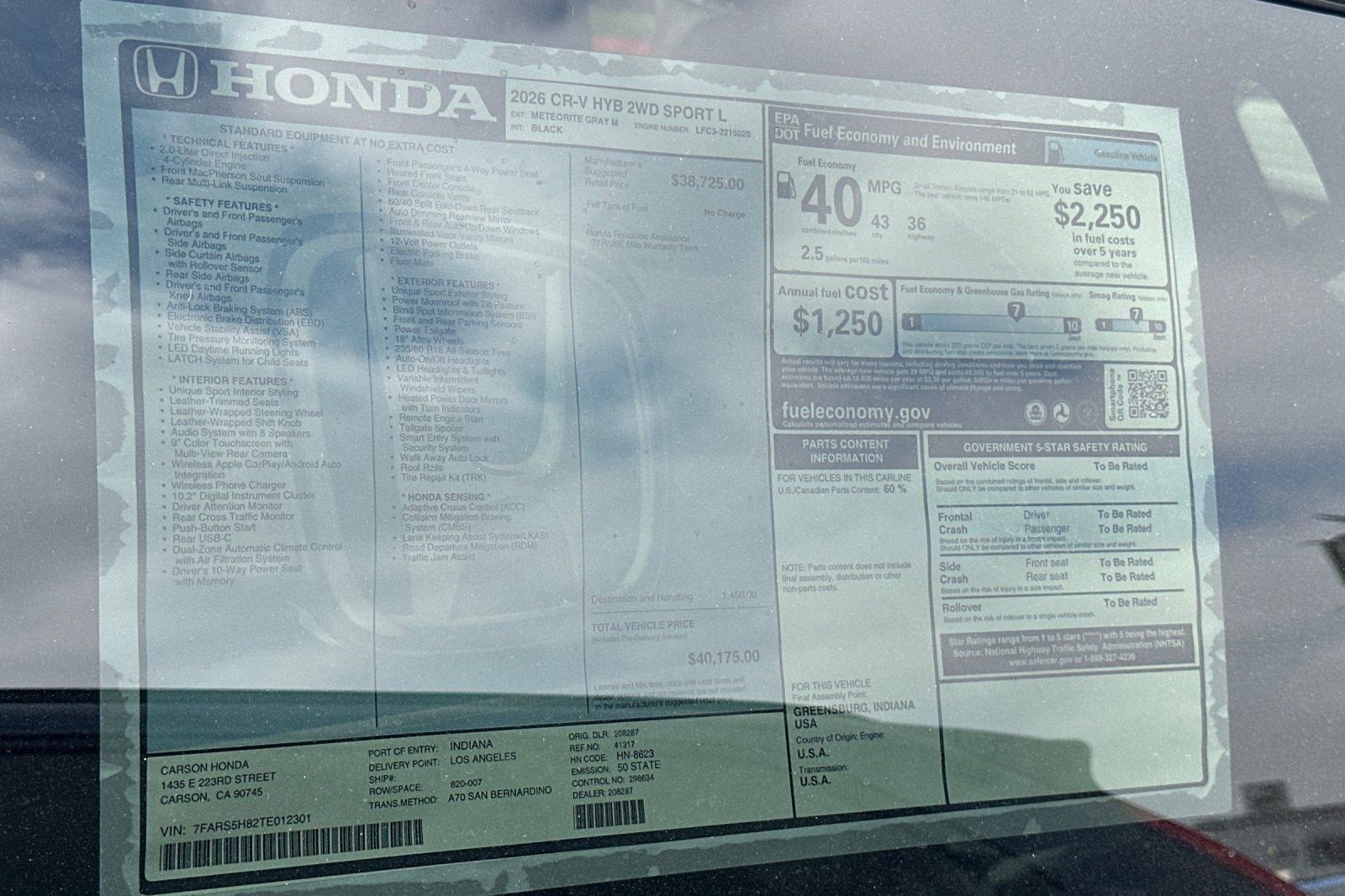 New 2026 Honda CR-V Sport-L image 32