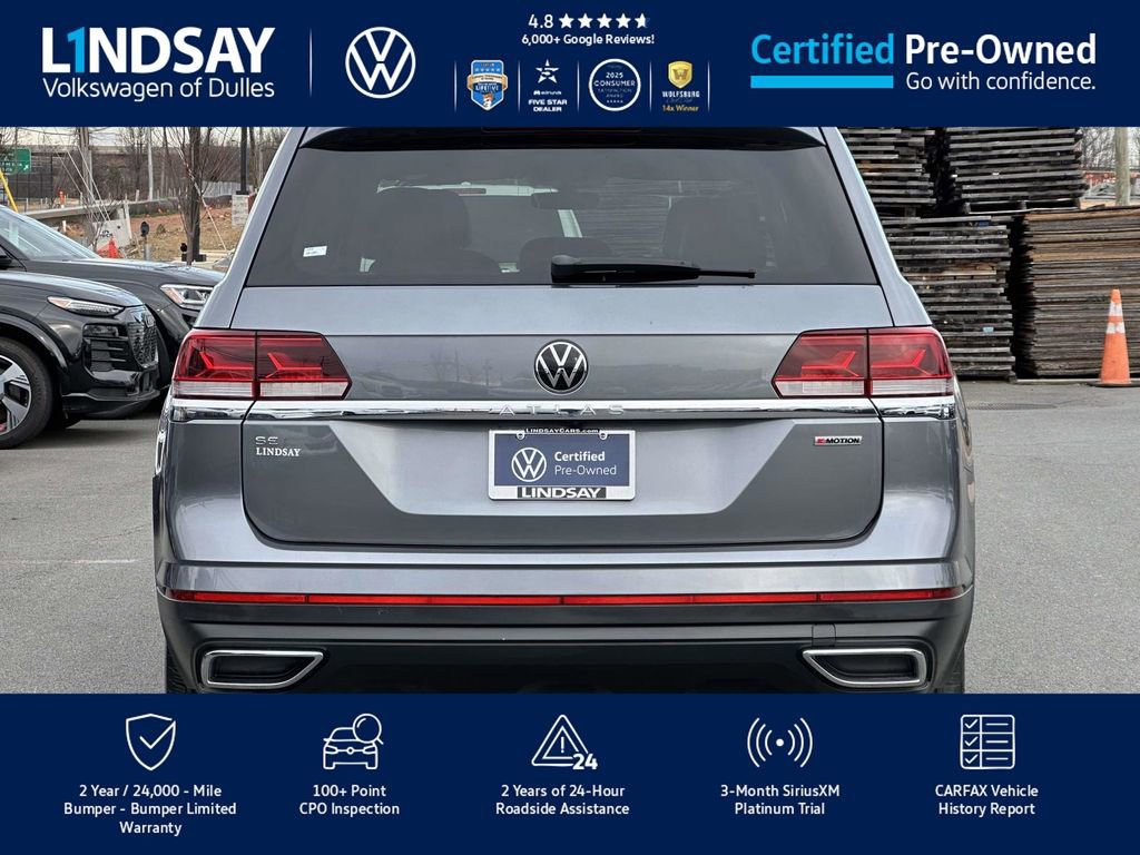 Certified 2022 Volkswagen Atlas SE image 6