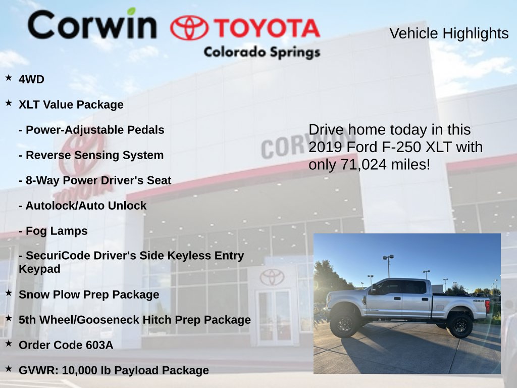 Used 2019 Ford F250 XLT w/ XLT Value Package AWD/4WD image 7