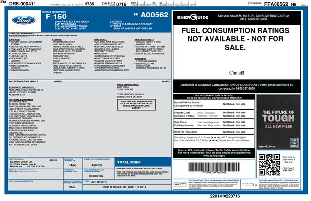 Used 2015 Ford F150 King Ranch w/ Equipment Group 601A Luxury image 3