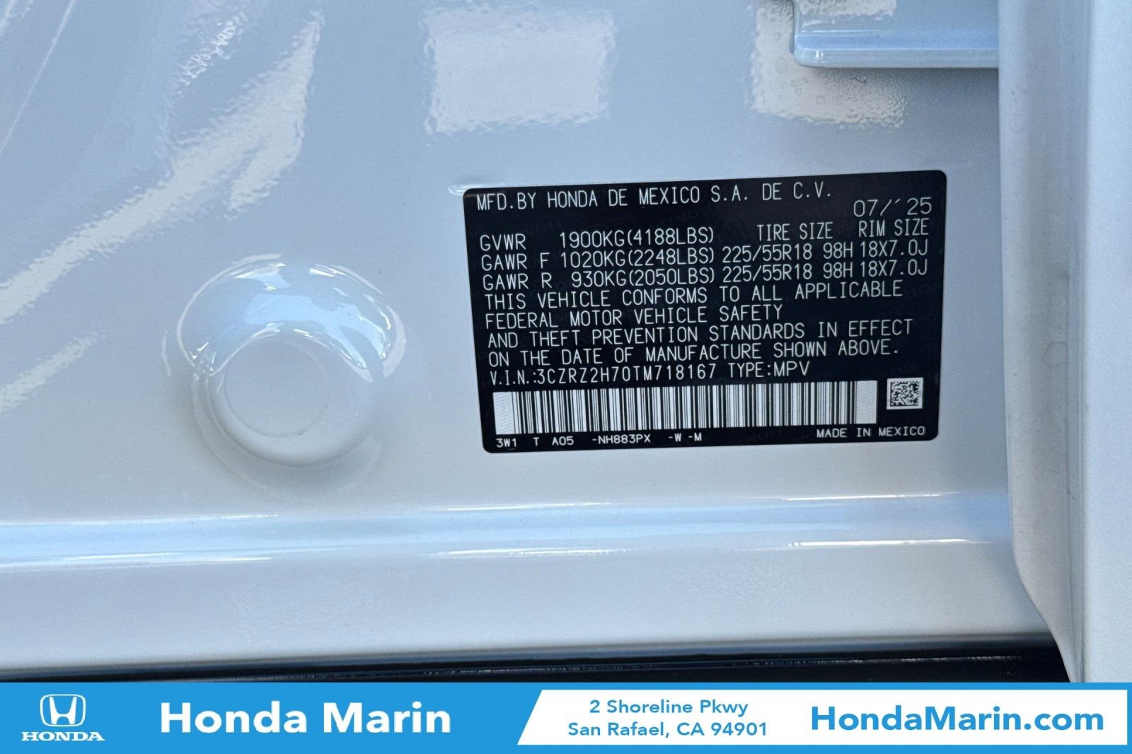 Certified 2026 Honda HR-V EX-L image 36