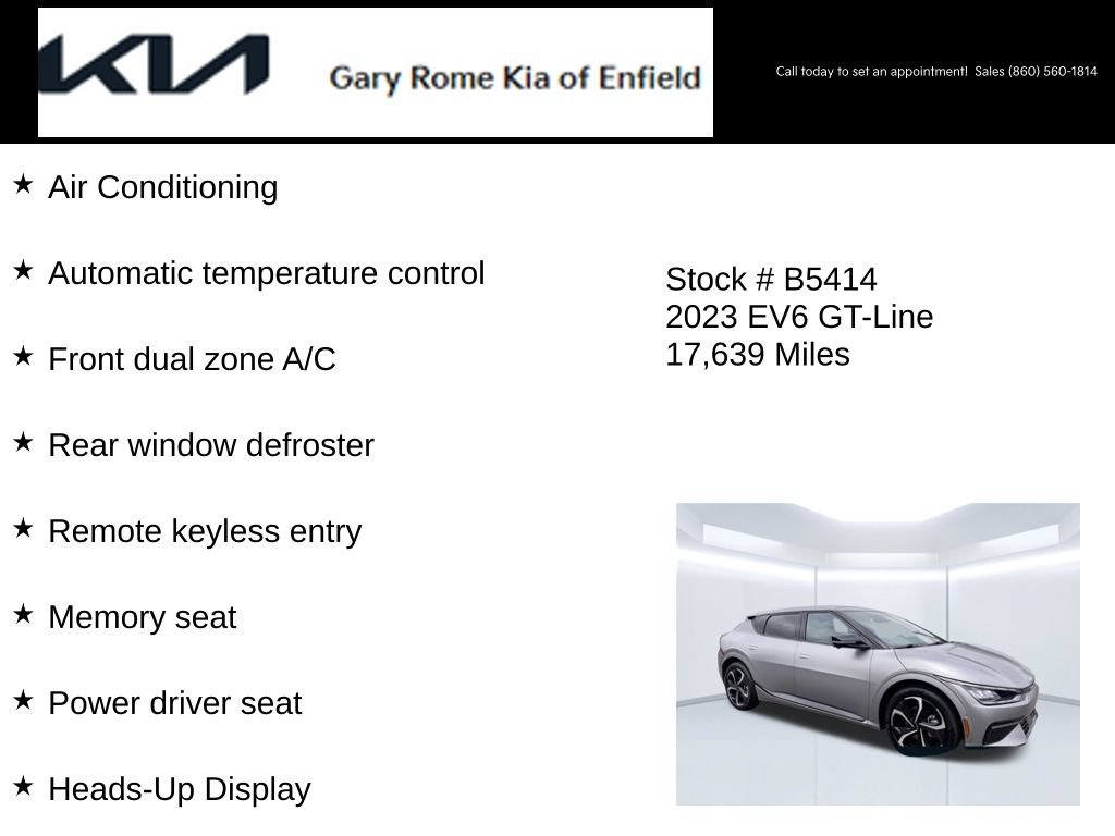 Certified 2023 Kia EV6 GT-Line w/ GT-Line Suede Seat Package AWD/4WD image 20