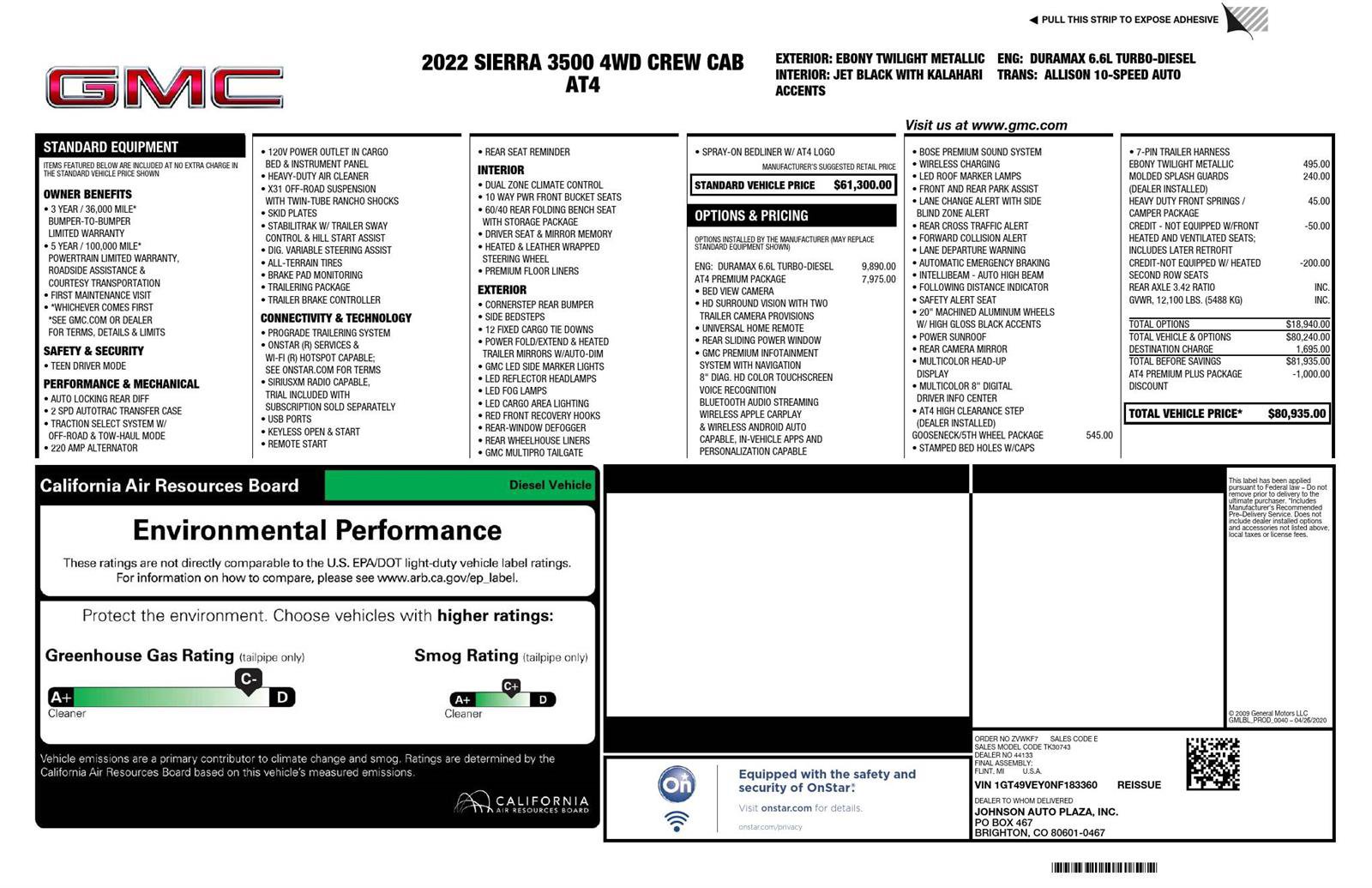 Used 2022 GMC Sierra 3500 AT4 w/ AT4 Premium Plus Package AWD/4WD image 4